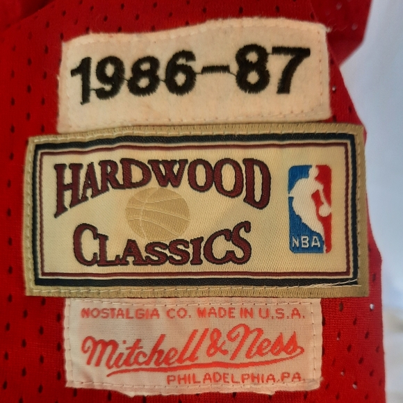 Mitchell Ness Atlanta Hawks Spud Webb Jersey Hardwood Classics Jersey Sz 2XL 56 - Picture 3 of 5